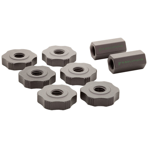 9.SOLUTIONS 3/8" Finger Nut and Connecting Nut Set