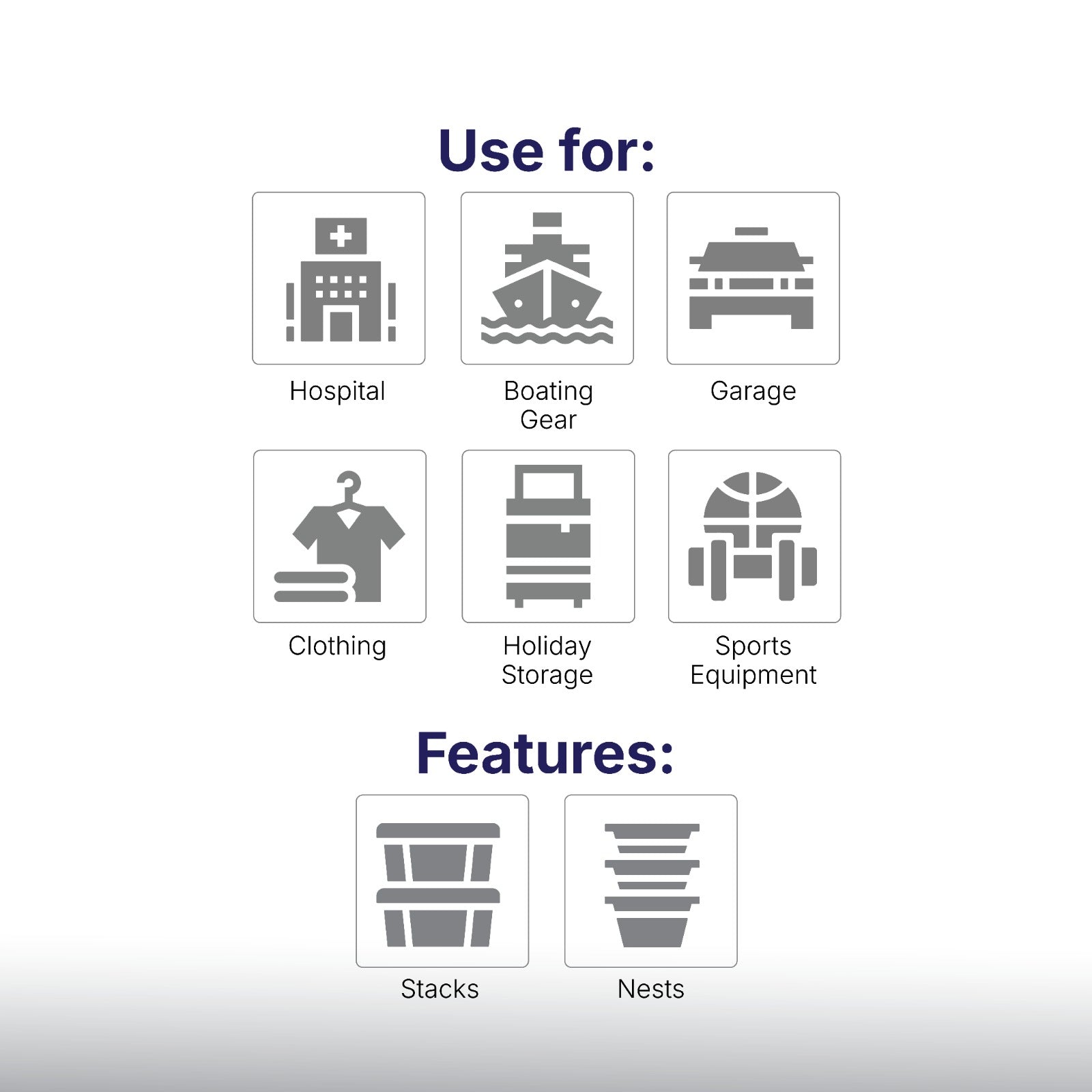 Pulse Gear 85L Sealable Storage Bin with Lid – Heavy Duty Stackable Plastic Container for Home, Warehouse & Industrial Use (600x400x355mm, Includes 2 Free Security Seals)