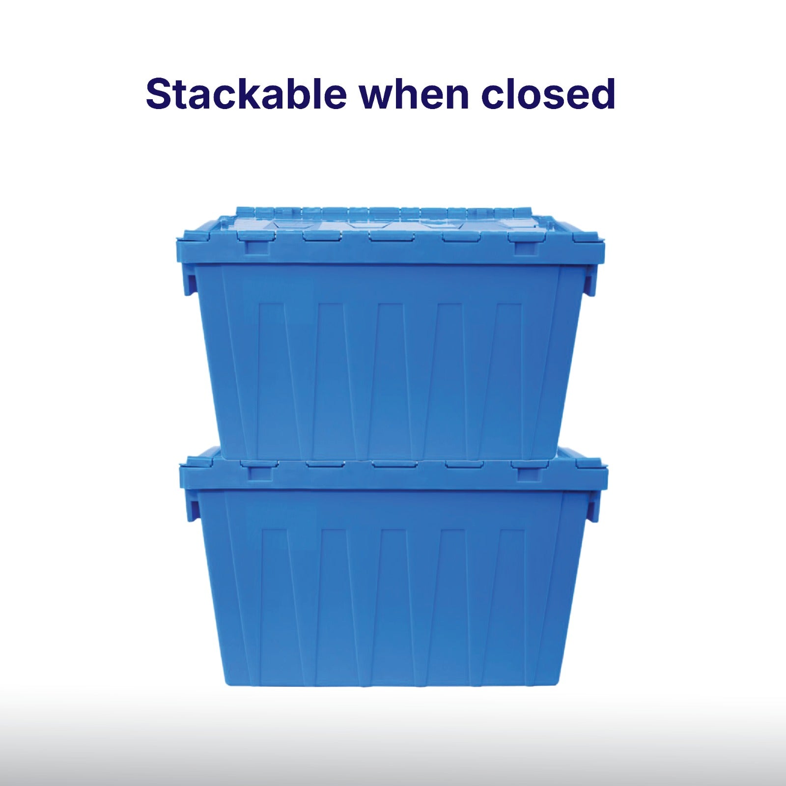 Pulse Gear 85L Sealable Storage Bin with Lid – Heavy Duty Stackable Plastic Container for Home, Warehouse & Industrial Use (600x400x355mm, Includes 2 Free Security Seals)