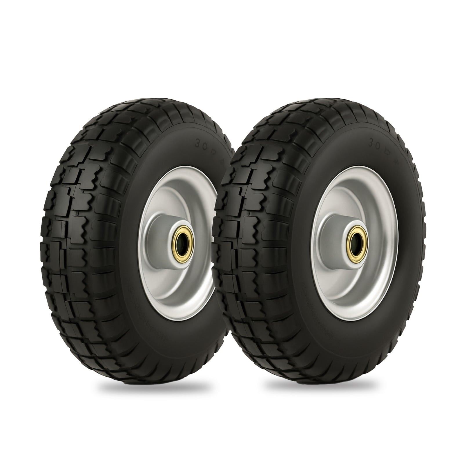 Pulse Gear 10-Inch Pneumatic Rubber Wheel (10x3.00-4) – Turf Tire with TR87 Inner Tube, Steel Rim, 16mm Ball Bearing & 98mm Hub | Heavy-Duty Replacement Wheel for Hand Truck, Trolley, Cart & Garden Equipment